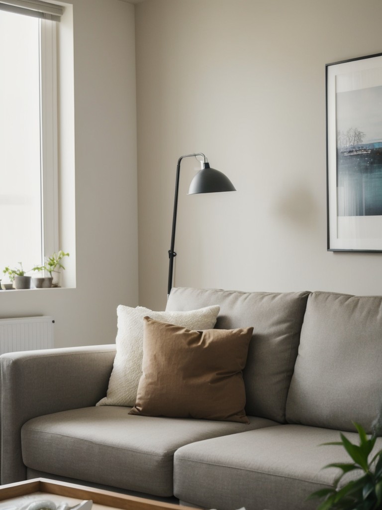 tips for creating a calming and zen-inspired living room in an apartment