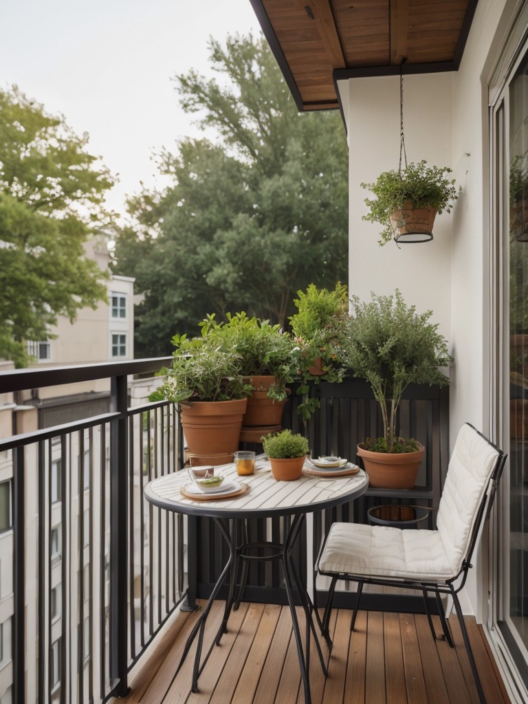 tips for decorating a small balcony or outdoor space