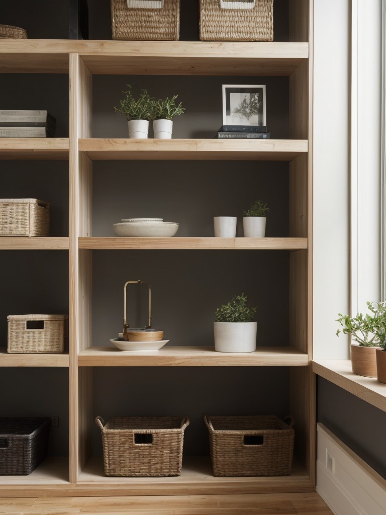Use adjustable shelving units to make the most of your space, allowing you to customize the height and arrangement of each shelf.