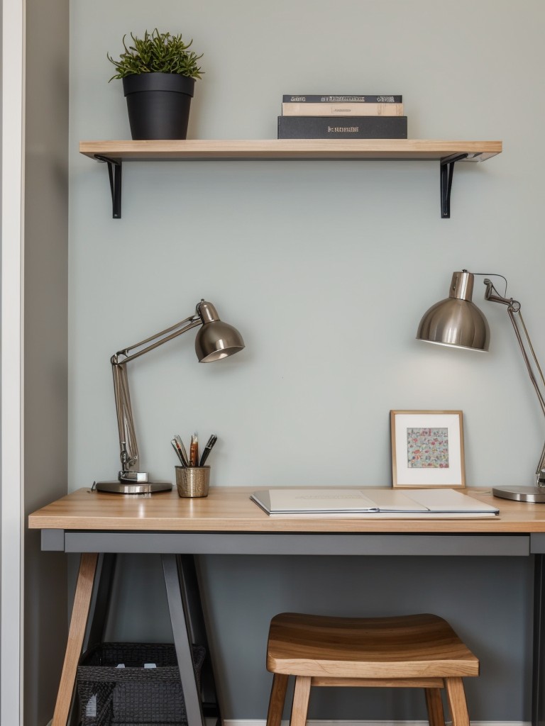 Incorporating a designated workspace or a small desk area for those who work or study from home.