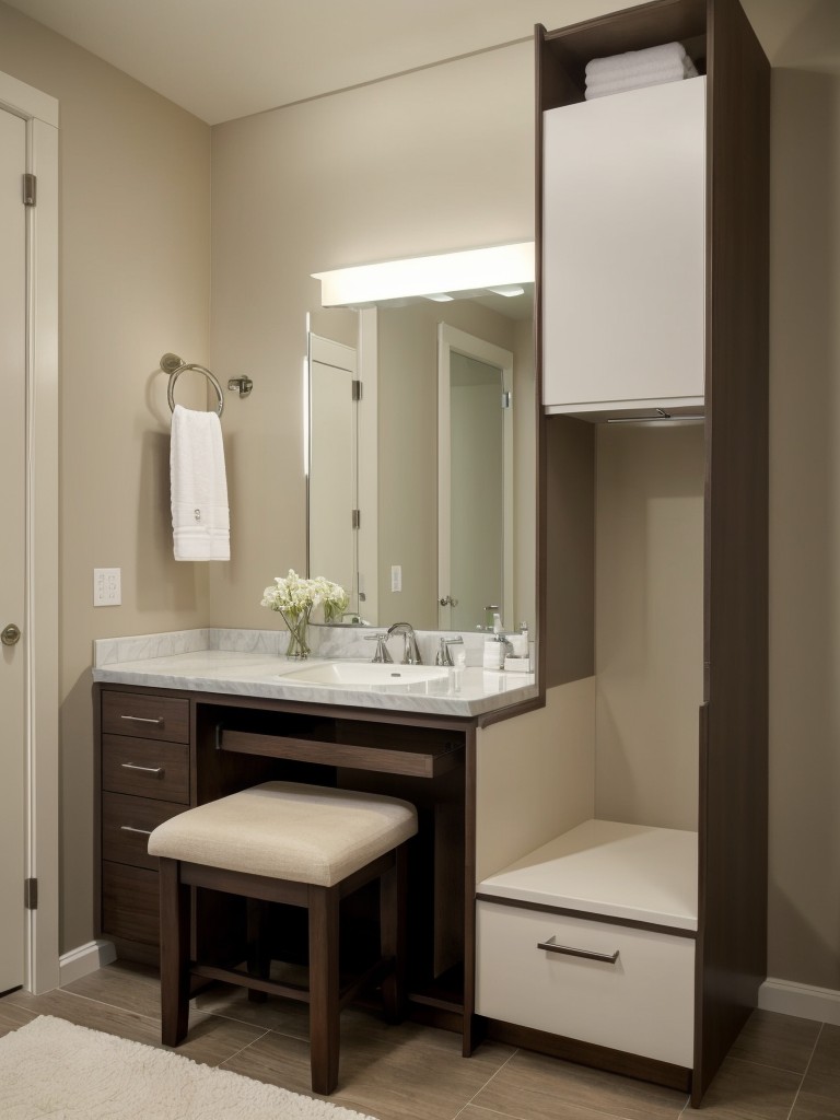 Incorporating a small seating area or a vanity table for added functionality and comfort.