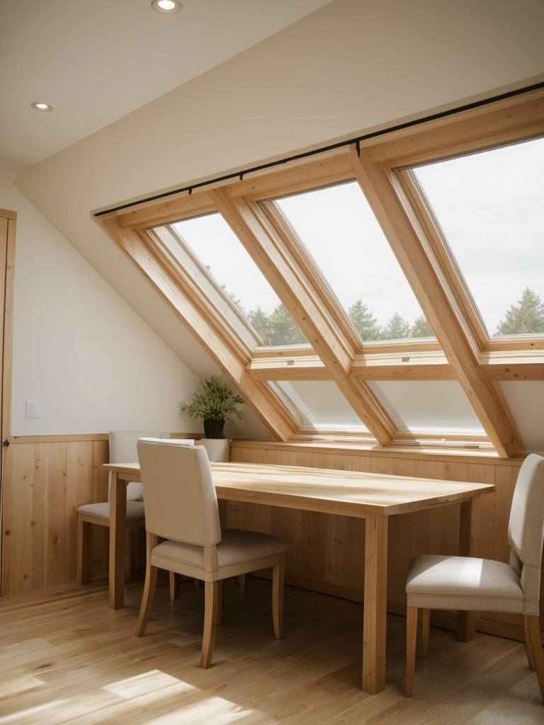 Installing a skylight or larger windows to maximize natural light and create an airy atmosphere.