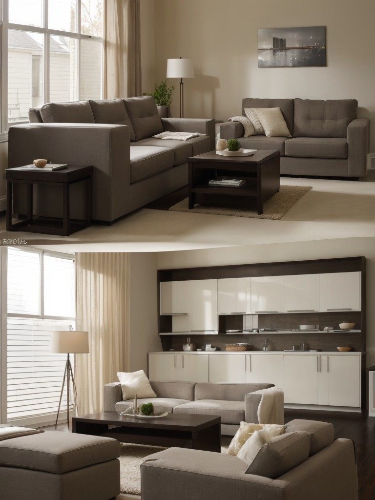 Choosing lightweight and easily movable furniture to allow for rearranging and flexibility.