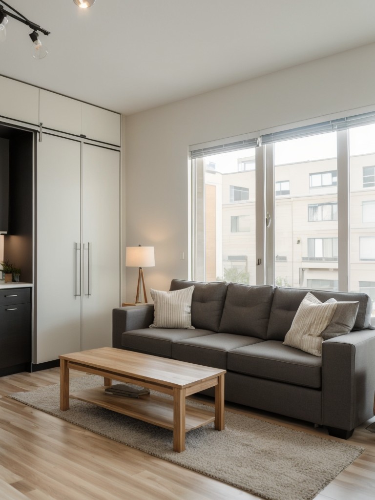 Utilizing clever furniture arrangements to maximize the functionality of studio apartments.