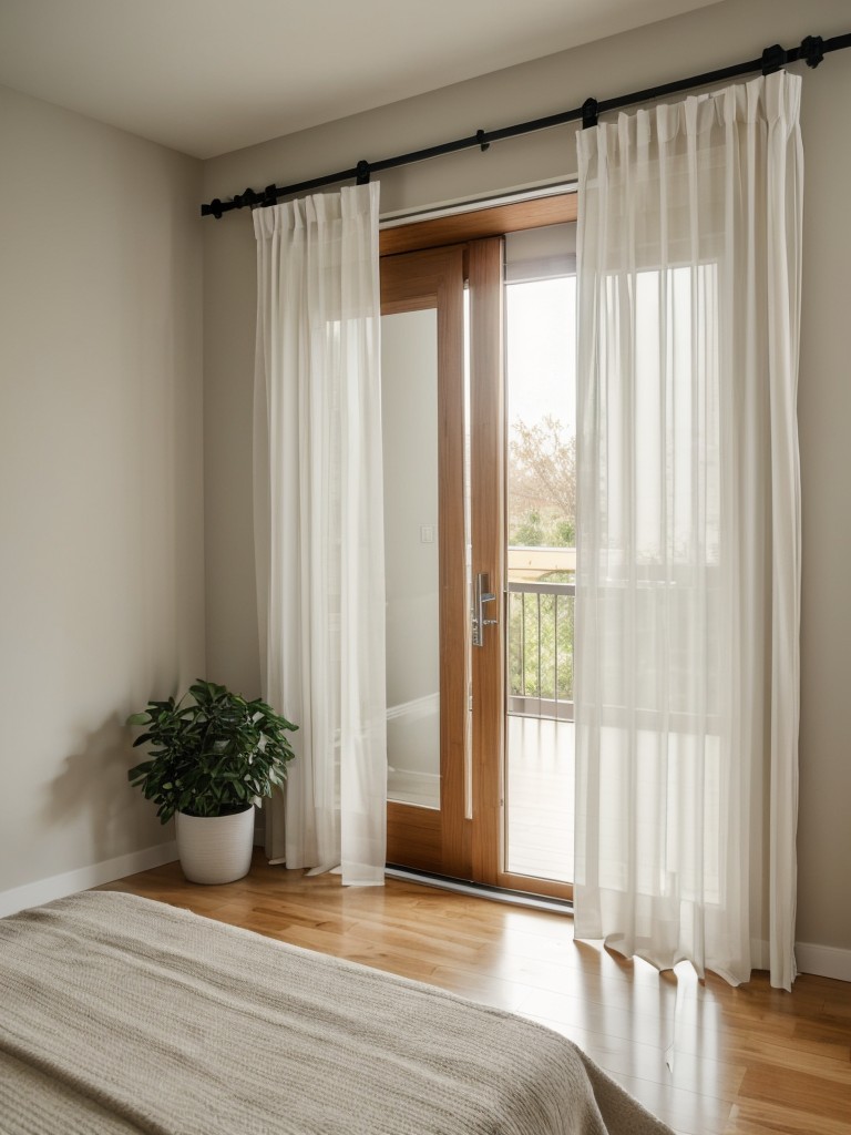 Consider using sliding doors or curtains instead of traditional doors to save space and create a more open layout in your studio apartment.