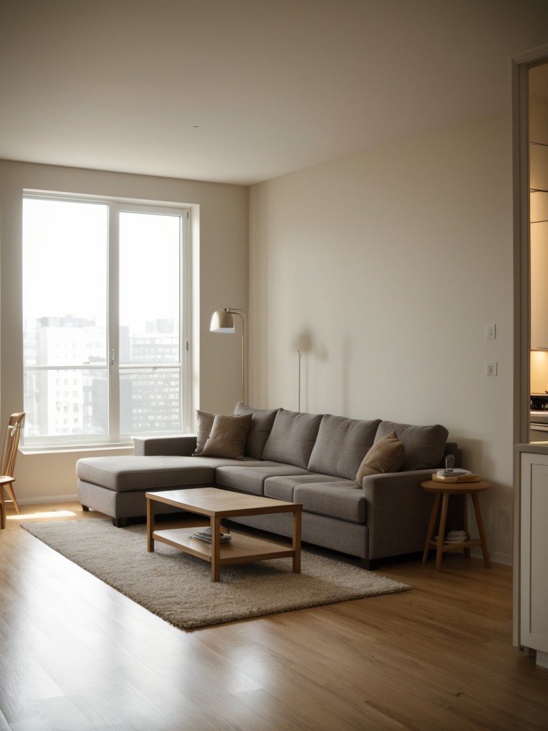 Incorporate proper lighting options, such as task lighting in the kitchen and living area, and ambient lighting for a warm and inviting atmosphere in your studio apartment.