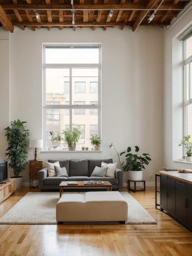 Don't be afraid to incorporate personal touches and unique artwork in your studio loft apartment to showcase your individuality and make the space feel like home.