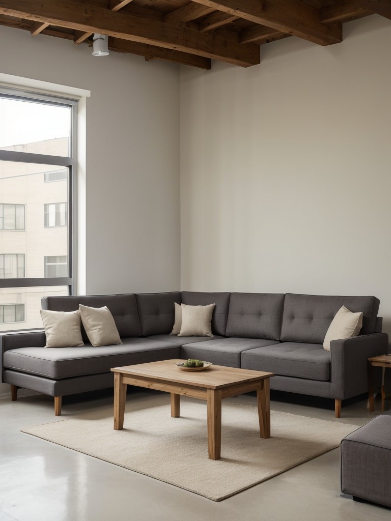 Incorporate flexible and multifunctional furniture pieces like convertible sofa beds or expandable dining tables to make the most of your studio loft apartment.