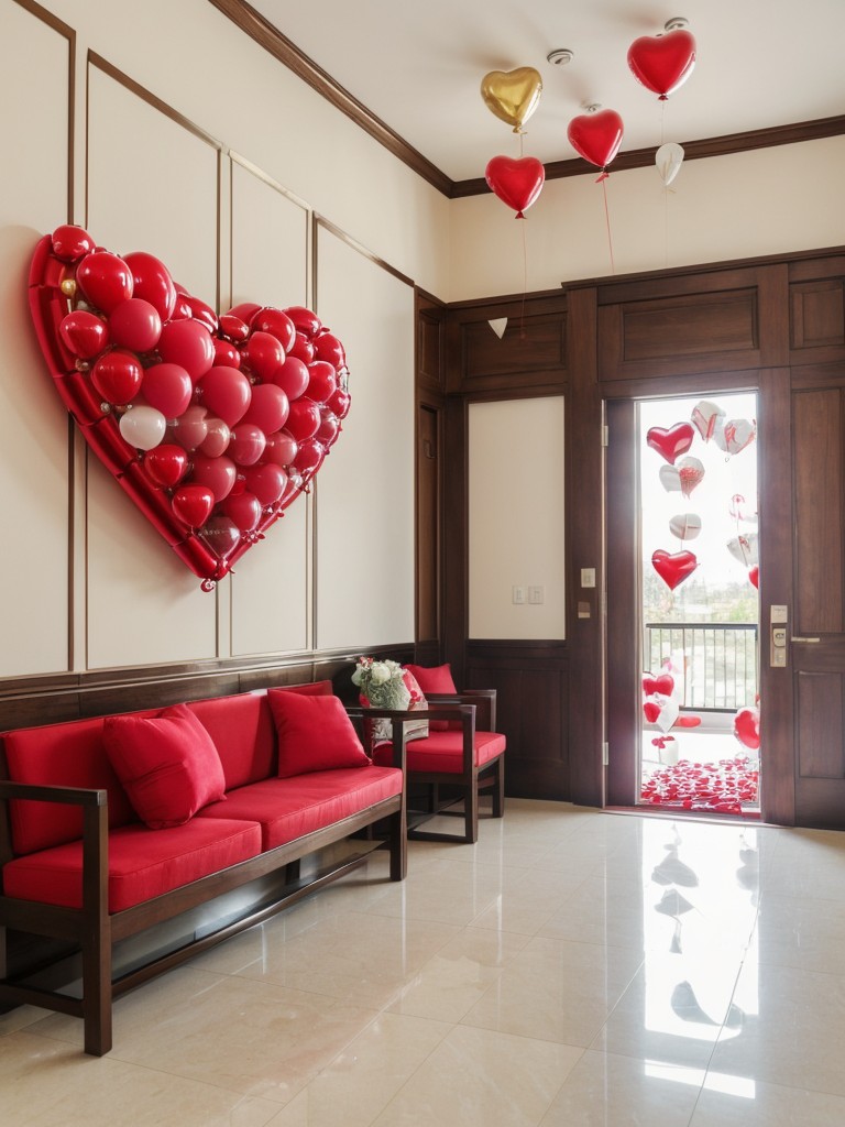 Decorate the lobby and common areas with heart-shaped garlands, balloons, and love-themed wall art to spread the Valentine's spirit.