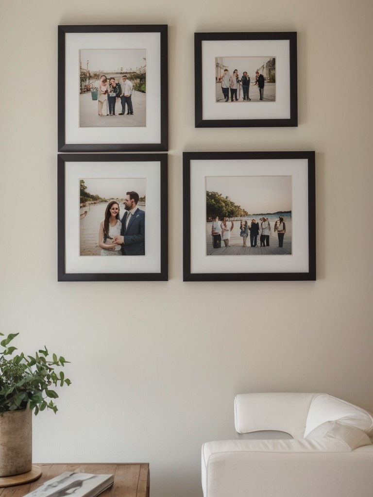 Create a love wall with framed pictures, memories, and quotes that hold special meaning for you and your partner.