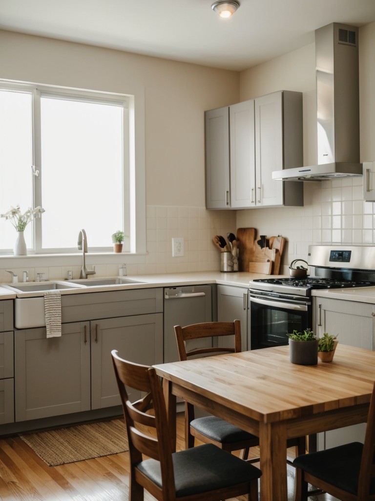 Prepare a gourmet dinner for two using your apartment's kitchen and dining area.