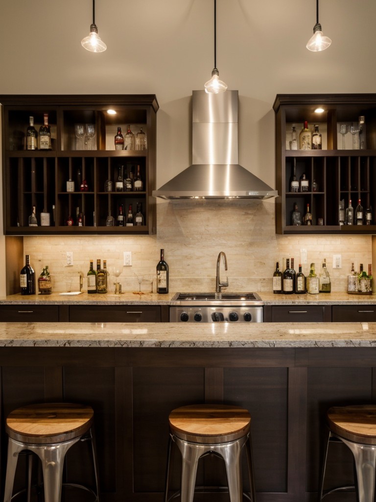 Set up a small bar area with a selection of wines or make signature cocktails for a romantic evening in.