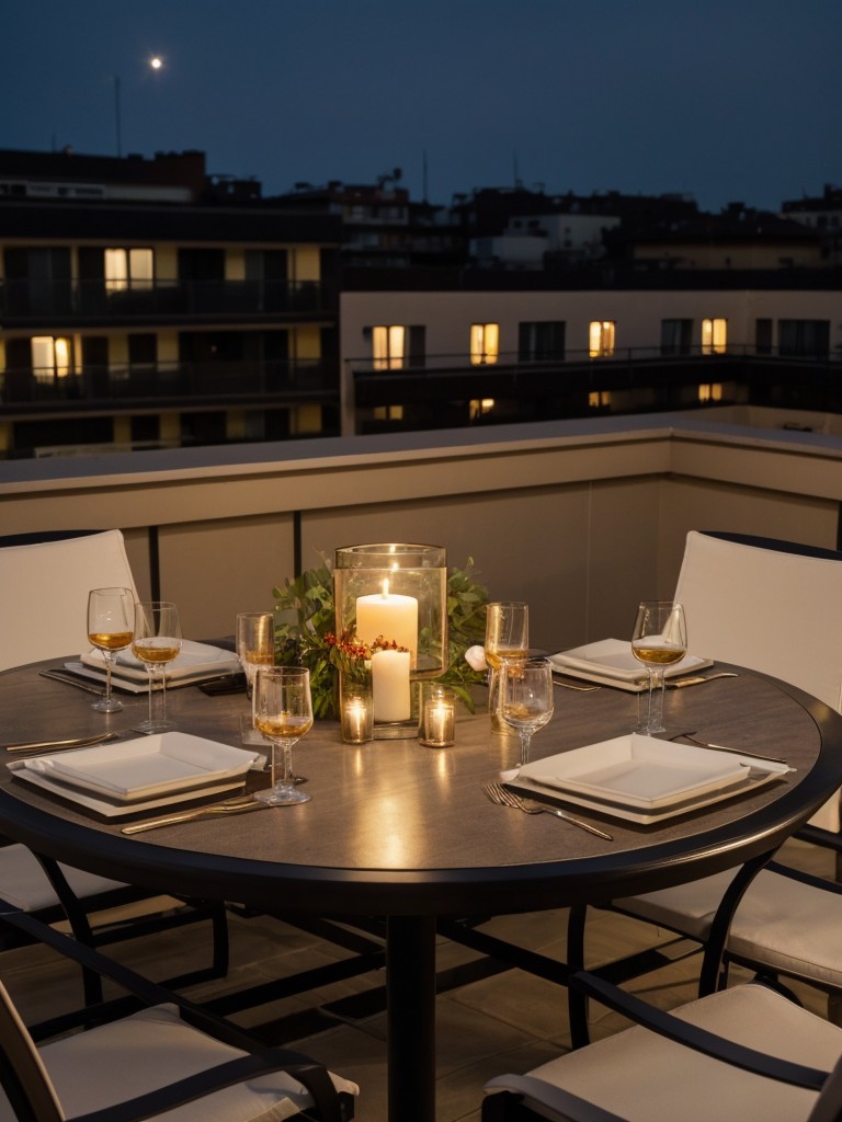 Surprise your partner with a candlelit dinner on your apartment's balcony or terrace, weather permitting.