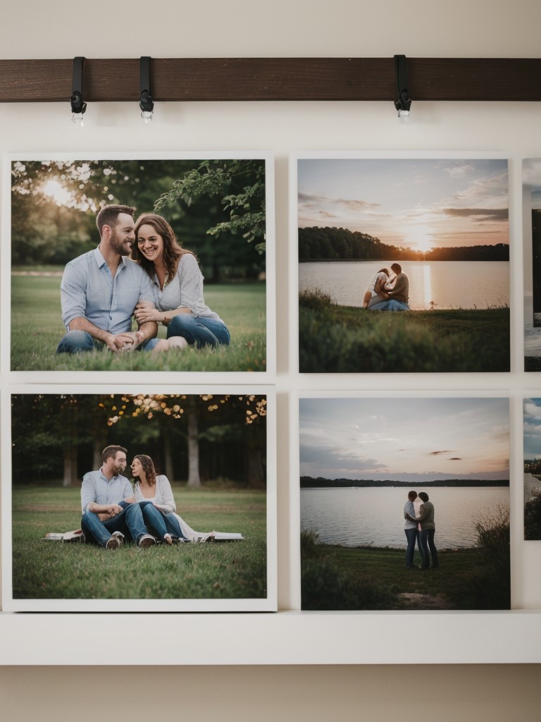 Create a DIY photo collage showcasing your favorite memories as a couple and display it as a surprise gift.