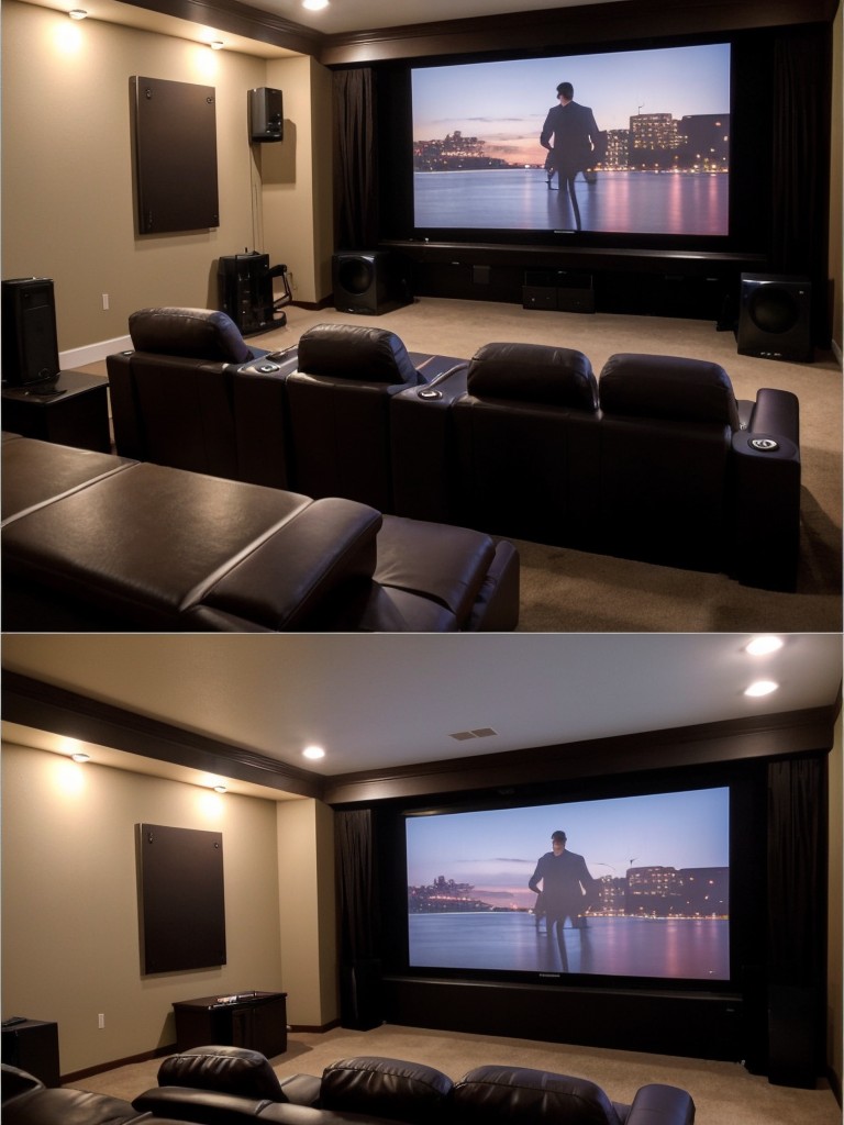 Set up a DIY movie theater experience by rearranging the furniture, dimming the lights, and enjoying a romantic movie night at home.