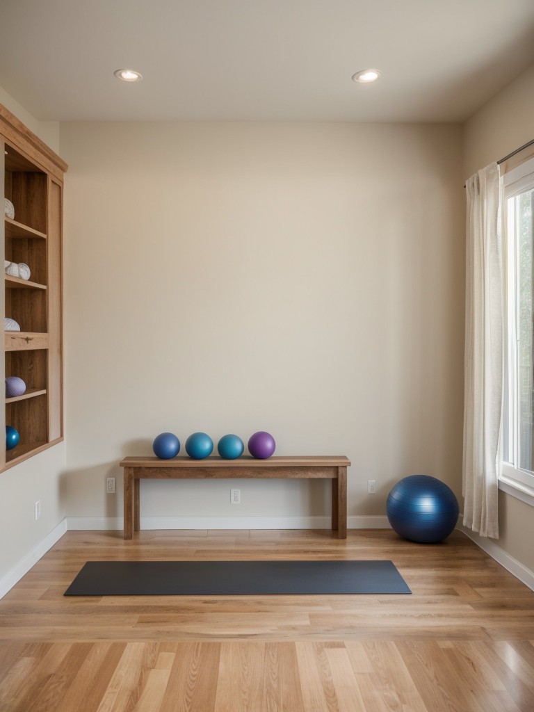 Consider adding a dedicated exercise or yoga area with a small corner gym setup or a designated space for a yoga mat.