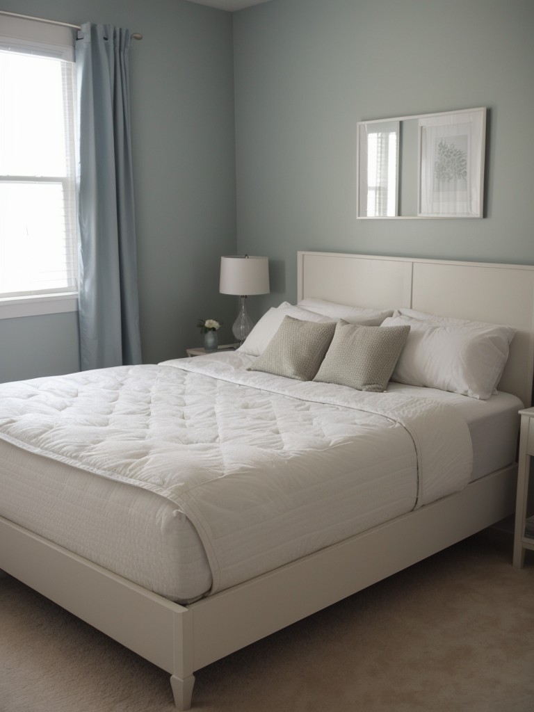 Invest in quality bedding and mattresses to ensure a good night's sleep and make the most of a small bedroom space.