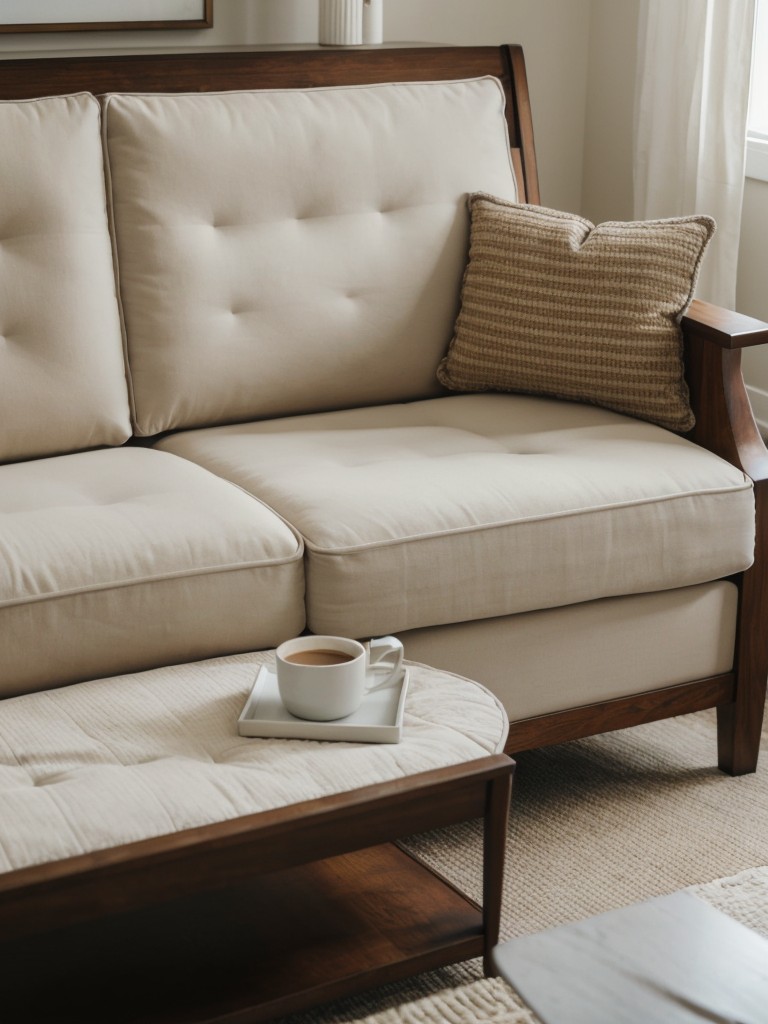 Opt for multi-purpose furniture pieces, like a sofa bed or a coffee table with storage, to accommodate overnight guests.