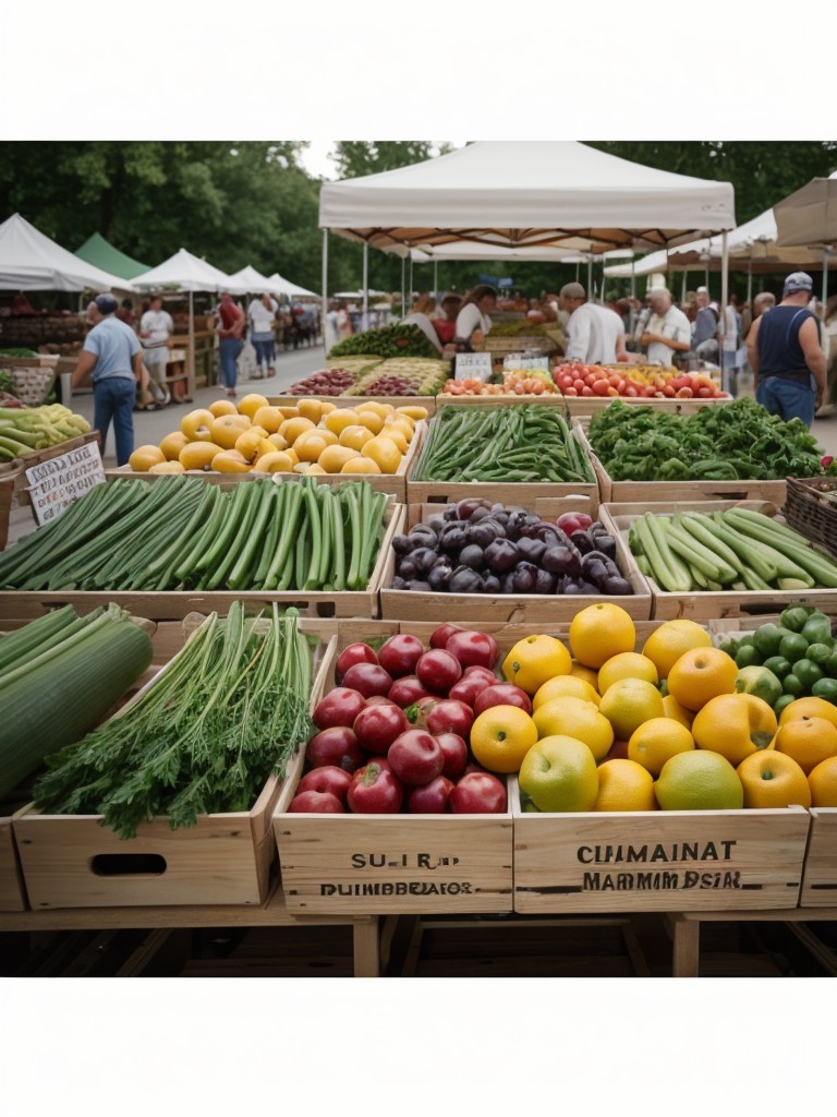 Celebrate summer's bounty with a farmers market, inviting local farmers and vendors to showcase fresh produce and artisanal goods.