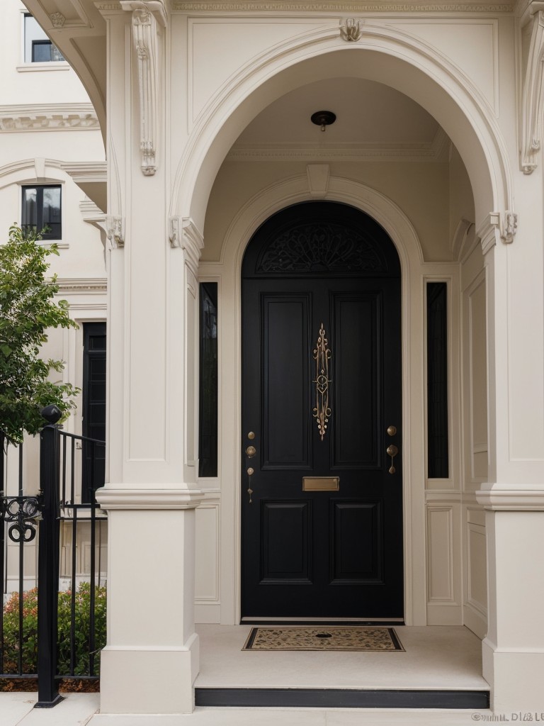 Add charming architectural details like decorative moldings or intricate ironwork to enhance the apartment's exterior beauty.