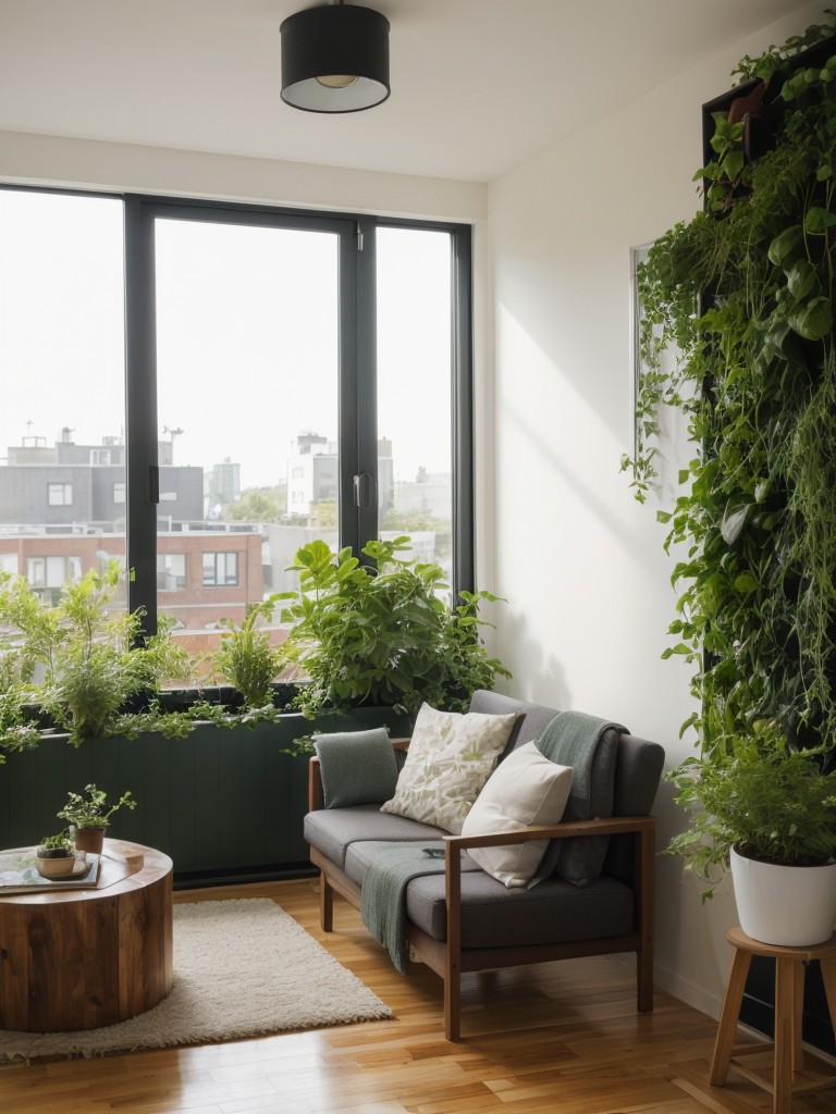 Consider adding a small apartment garden or green wall to bring nature closer to the residents.