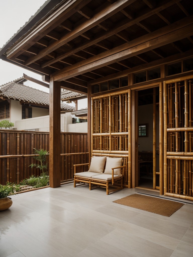 Incorporate traditional Filipino elements like bamboo or capiz shell accents into the apartment's exterior.