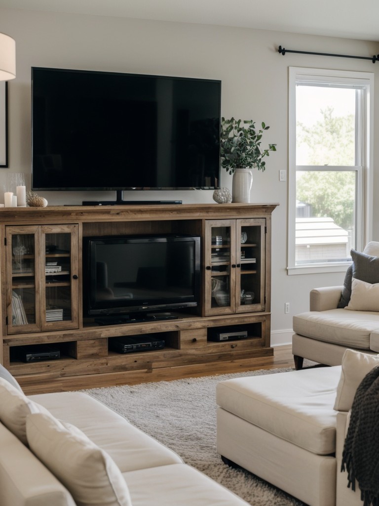 Designing a comfortable and stylish entertainment area to host friends and family.