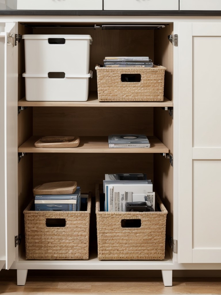 Space-saving furniture and clever storage solutions to maximize functionality and organization.