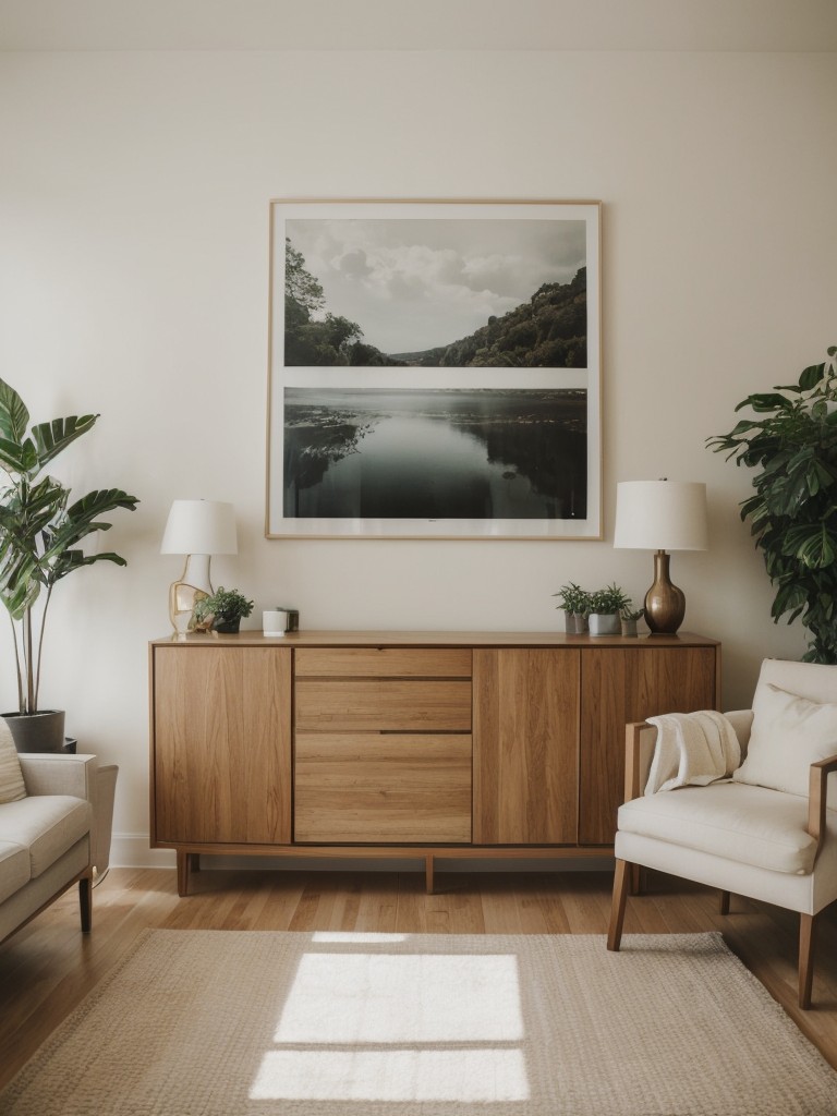 Add personal touches, like artwork, photographs, and plants, to make the apartment feel like a home.