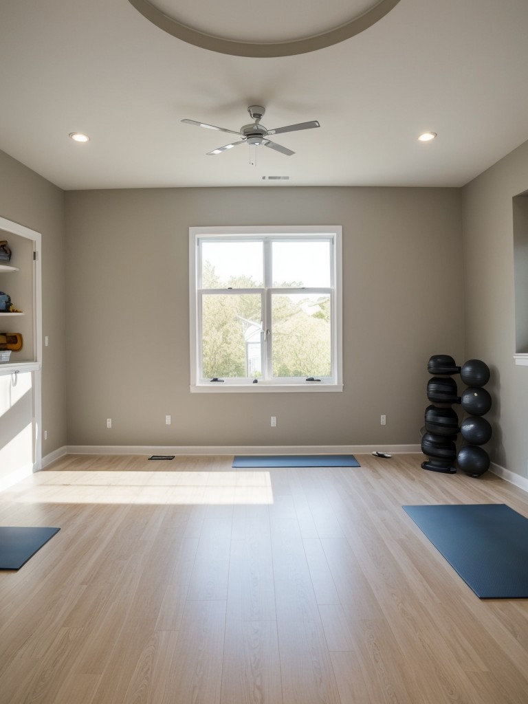 Create a designated area for fitness or exercise, such as a yoga corner or a small home gym.