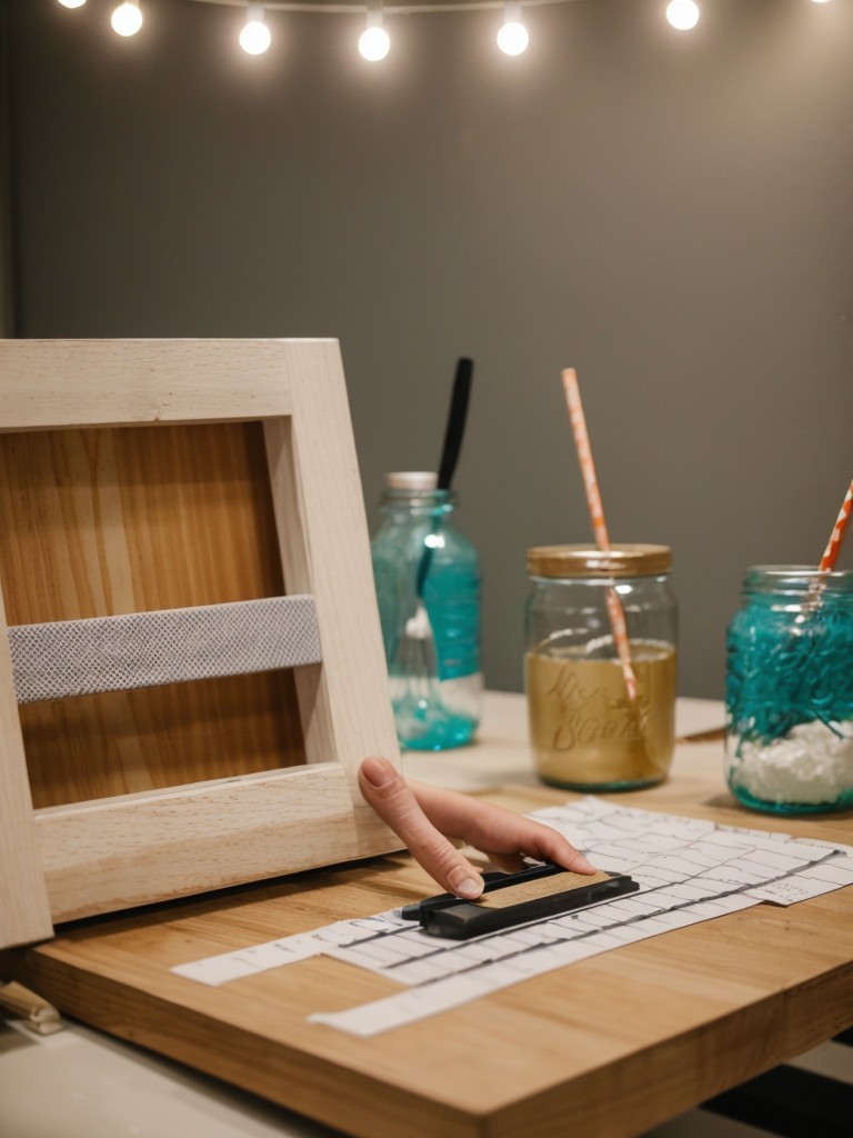 DIY craft night where residents can create personalized home decor items.