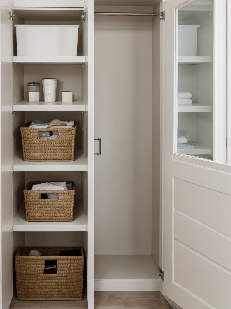 Embrace minimalism and declutter regularly to maintain an organized space without spending a fortune on storage solutions.