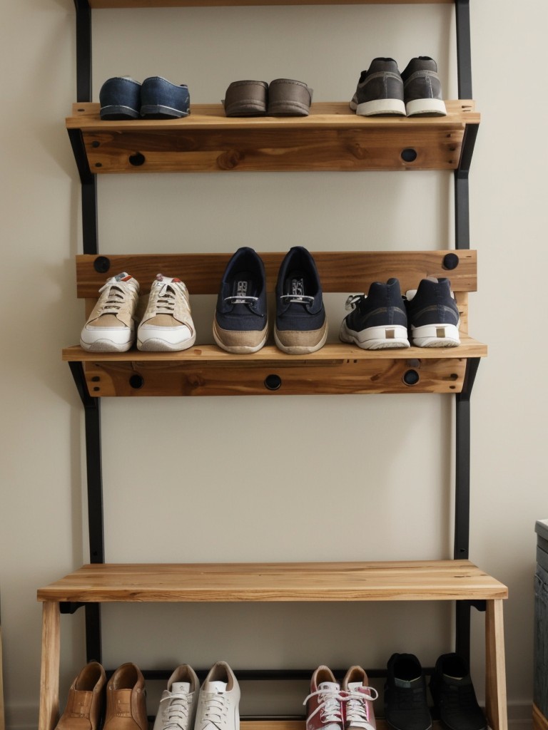 Repurpose everyday items like shoe racks and hanging organizers for alternative storage solutions.