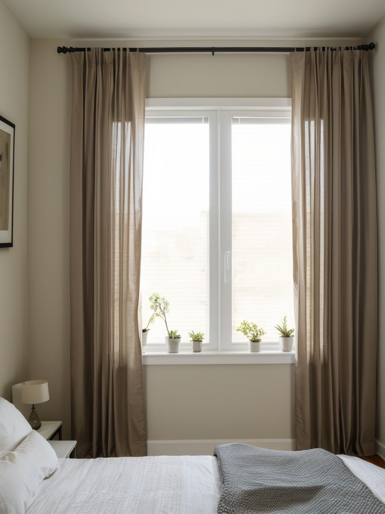 Use curtains or room dividers to create separate zones within the small bedroom.