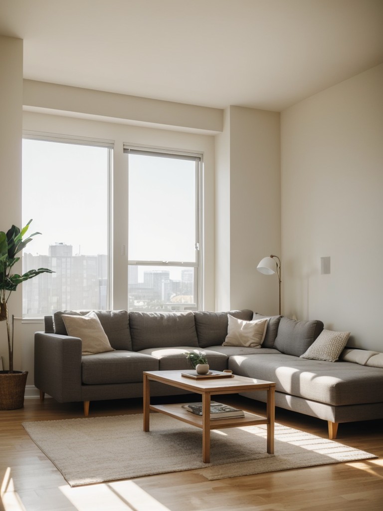 Discuss the benefits of incorporating natural light in your apartment and suggest ways to optimize it.