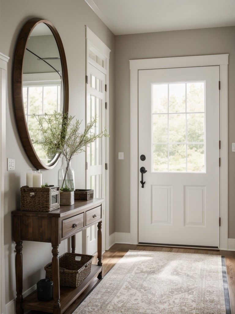 Share tips for creating an inviting entryway that sets the tone for your apartment.