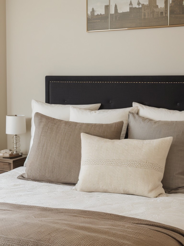 Adding a touch of personal style with decorative throw pillows or a unique headboard to enhance the overall aesthetics of the bedroom.