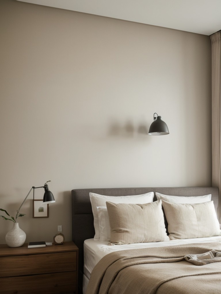 Using a neutral color palette to create a calming and cohesive atmosphere in your bedroom.