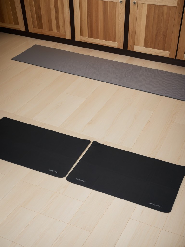 Compact and versatile exercise equipment, such as resistance bands or foldable yoga mats, for an efficient and space-conscious home workout routine.