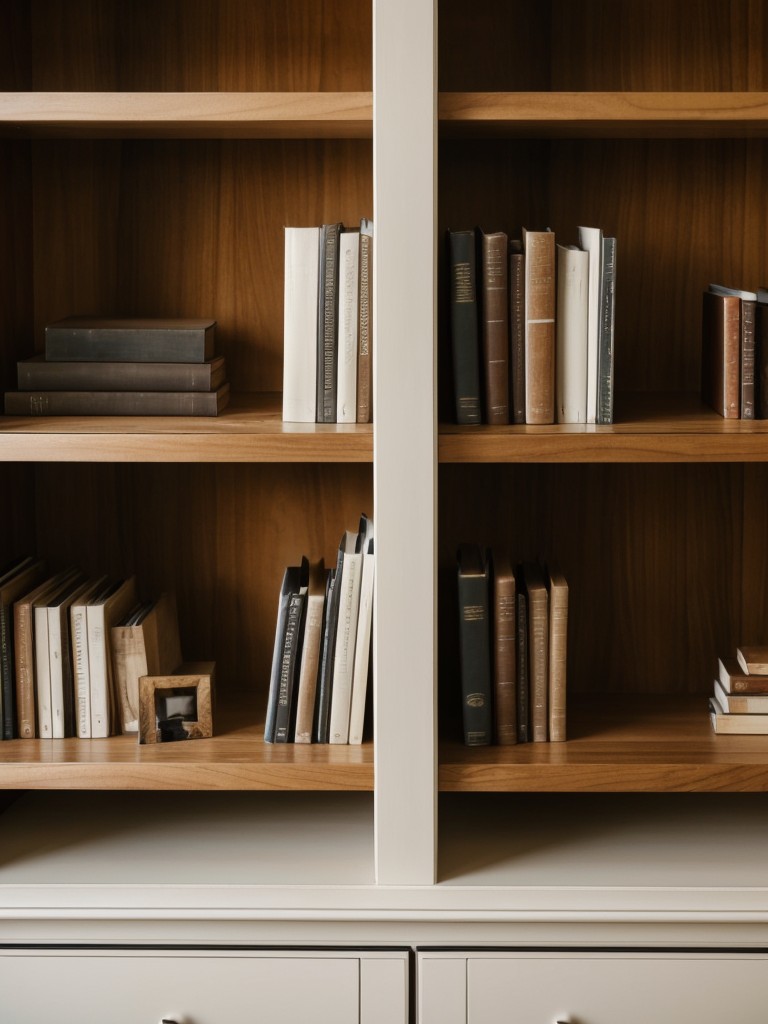 Artistic bookends or bookshelves for displaying their favorite reads.