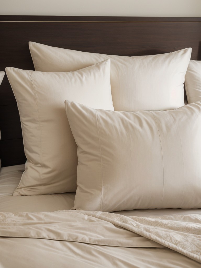 A set of high-quality bedding and luxurious pillows to create a comfortable and inviting bedroom in the new apartment.