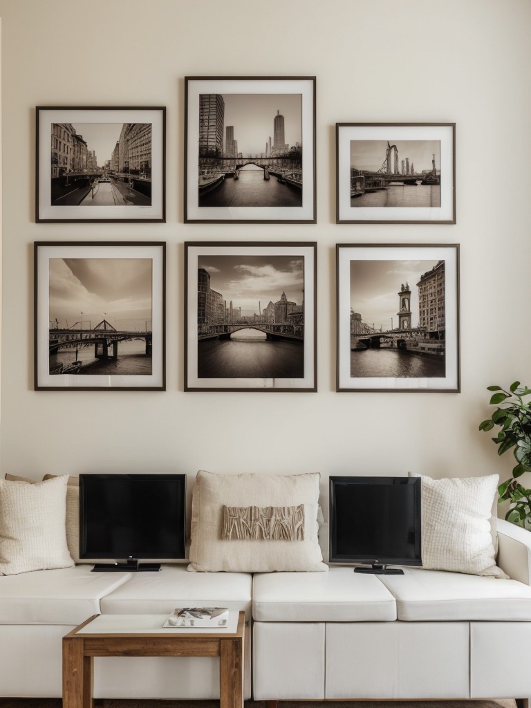 Decorative wall art and picture frames to add a touch of personality and warmth to the new apartment.