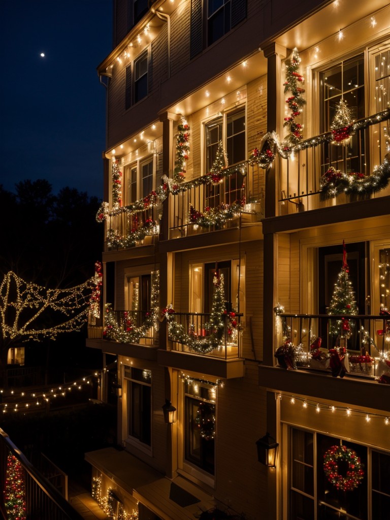 Arrange a neighborhood holiday lights contest, encouraging residents to decorate their balconies or windows with festive displays.