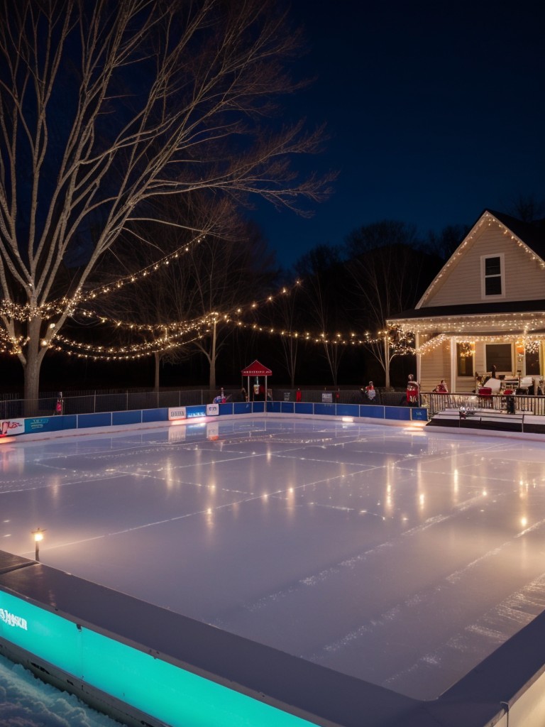 Set up a beautiful outdoor ice-skating rink, complete with festive music and twinkling lights, for residents to enjoy a winter activity without leaving the apartment community.