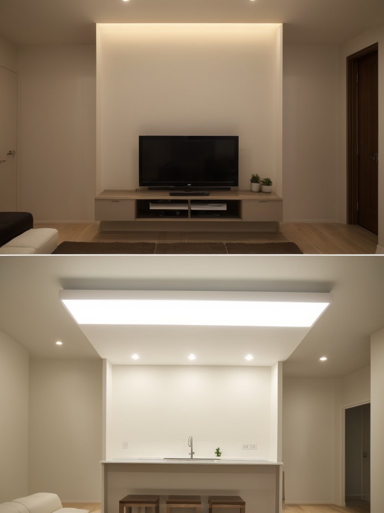 Experiment with stylish and energy-efficient LED bulbs in different color temperatures, such as warm white or cool white, to achieve desired lighting effects in each room.