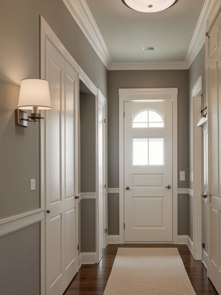 Explore the use of wall sconces to add a touch of elegance and character to hallways or accent walls.