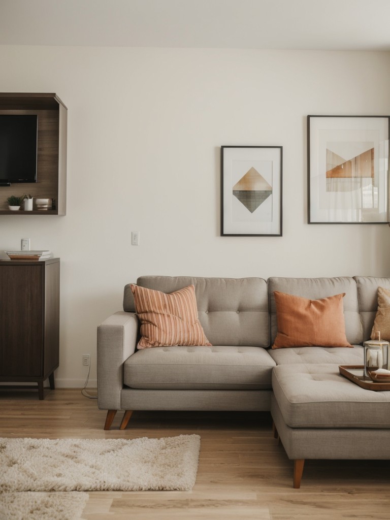Implement a cohesive design by selecting furniture and decor pieces that complement the overall style of the apartment.