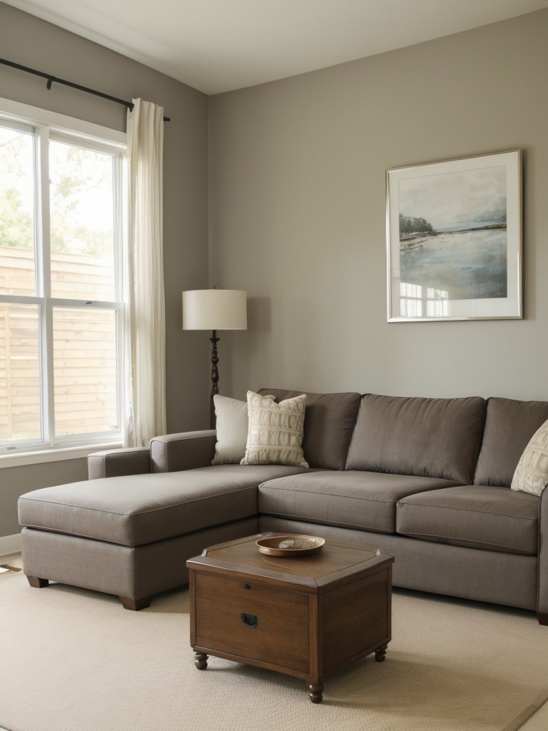 Incorporate comfortable seating options like a large sofa or oversized armchairs for lounging and relaxation.