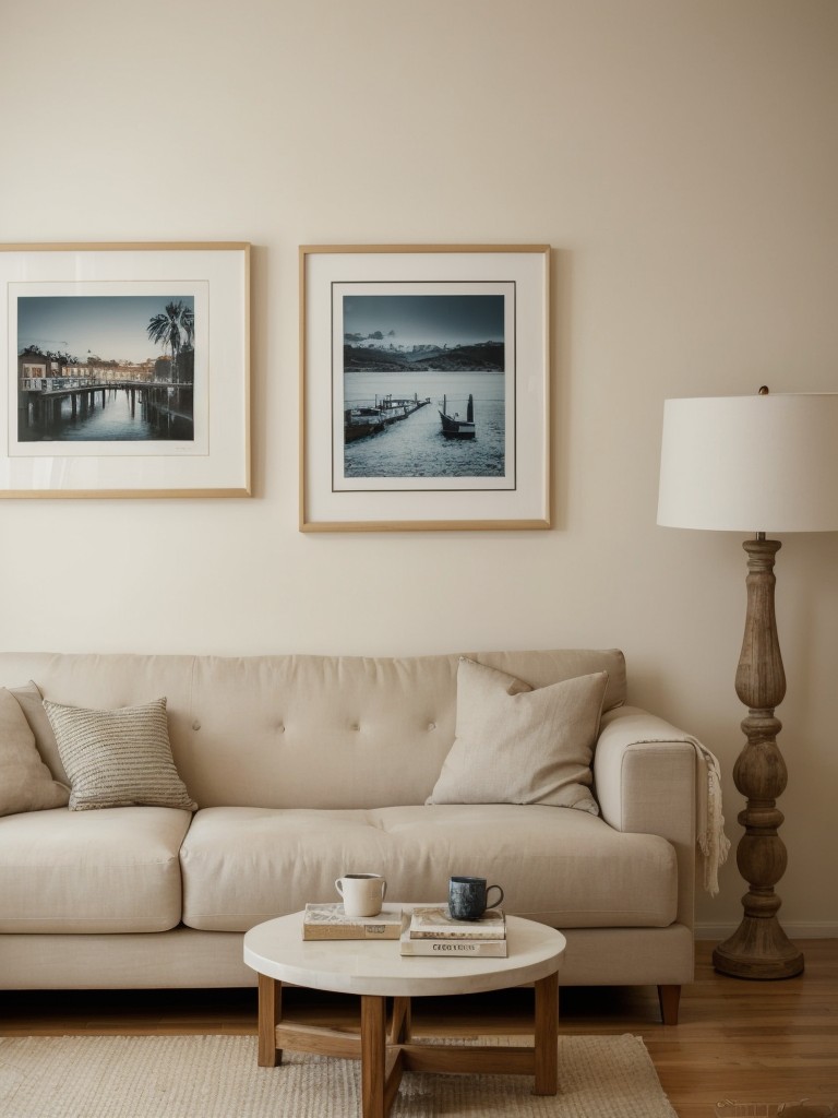 Personalize your walls with a gallery of framed photos, artwork, or a tapestry that reflects your style and interests.