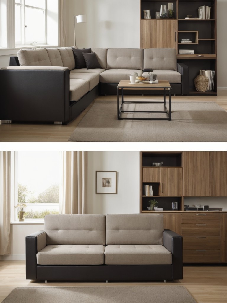 Space-saving furniture options, such as foldable tables or modular sofas, to maximize functionality.